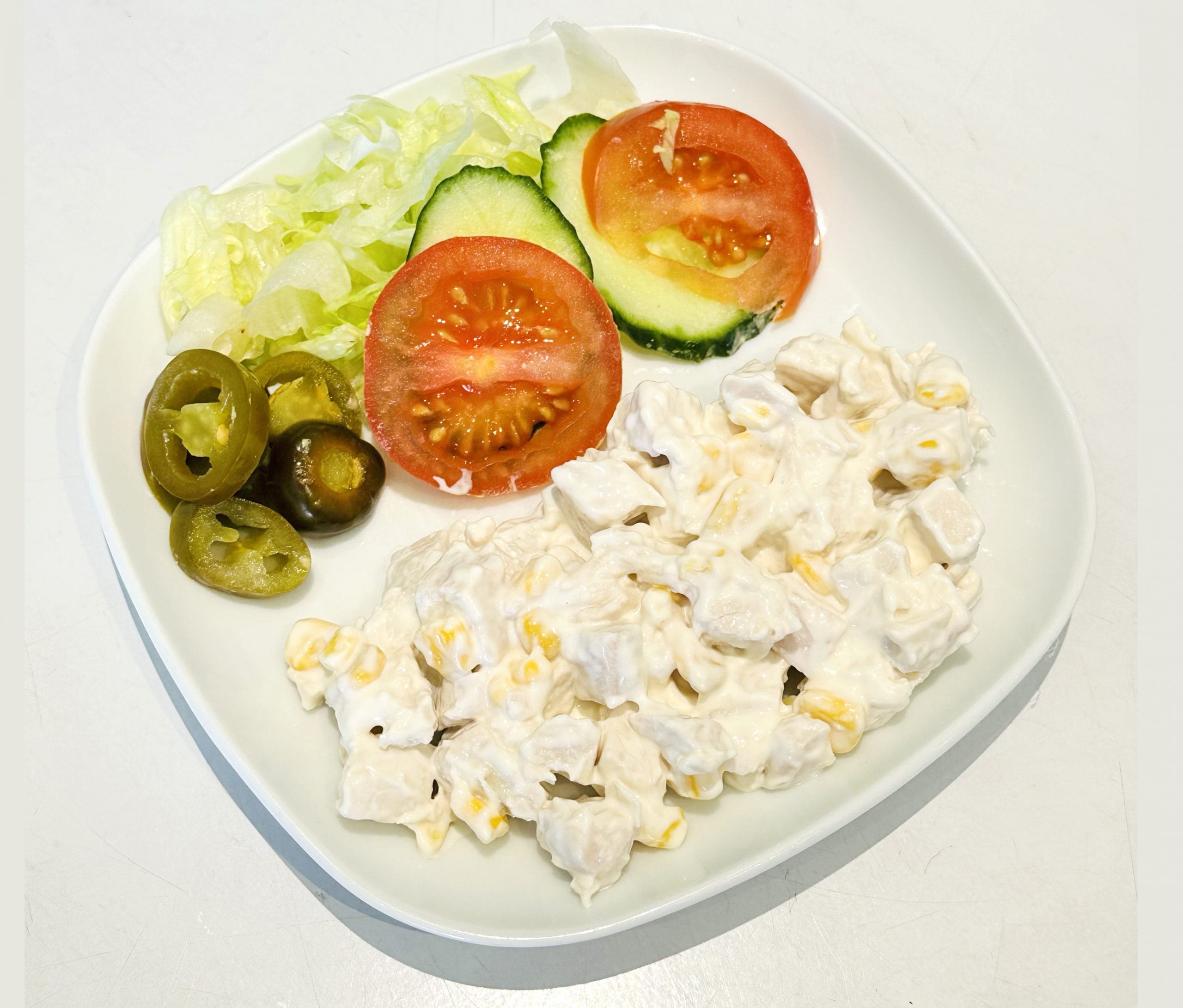 Chicken sweetcorn sandwich